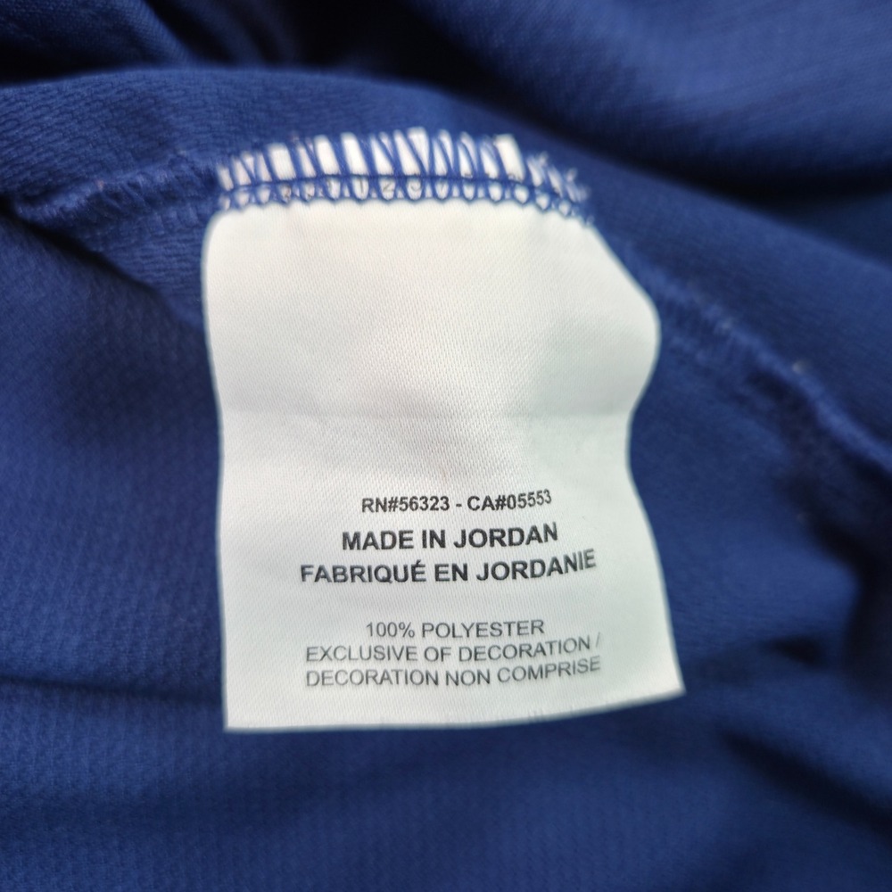 Nike Dri-FIT Quarter Zip Women Medium Blue Polyester Long Sleeve Athletic Top - Picture 6 of 10